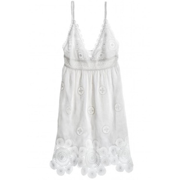 Calypso St. Barth Dresses & Skirts - Calypso Linen Crochet Trim Dress